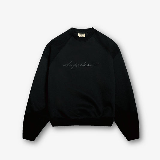 Superkicks | SIGNATURE SWEATSHIRT { MIDNIGHT BLACK