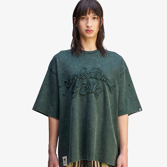 ADIDAS ORIGINALS | SONG FOR THE MUTE WASHED TEE { SHADOW GREEN