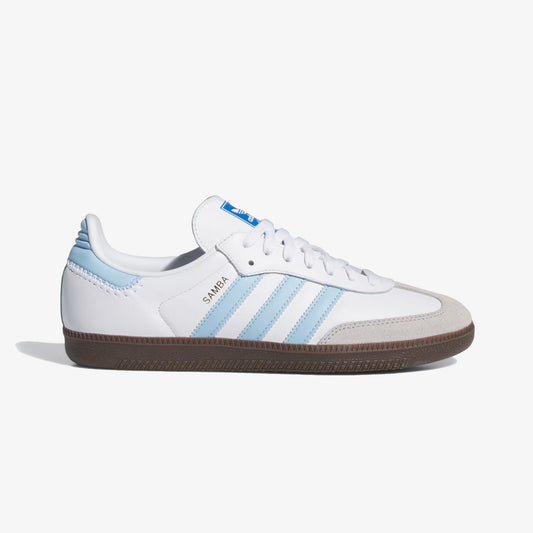 ADIDAS ORIGINALS | SAMBA OG { CLOUD WHITE/CLEAR SKY/BLUE