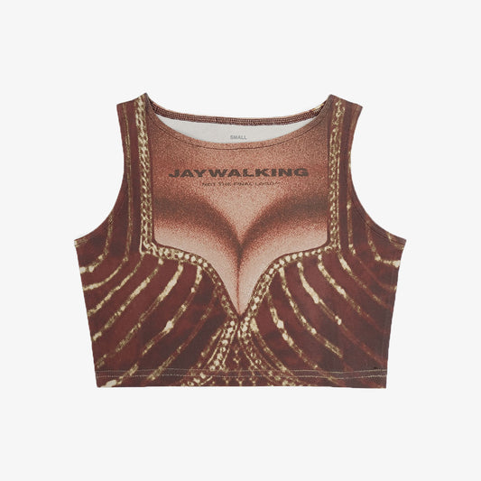JAYWALKING | BHABHI CROP TOP { MAROON